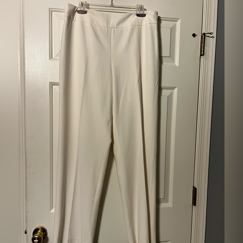Ella Rose women’s fully lined Ivory dress pants Sz 12